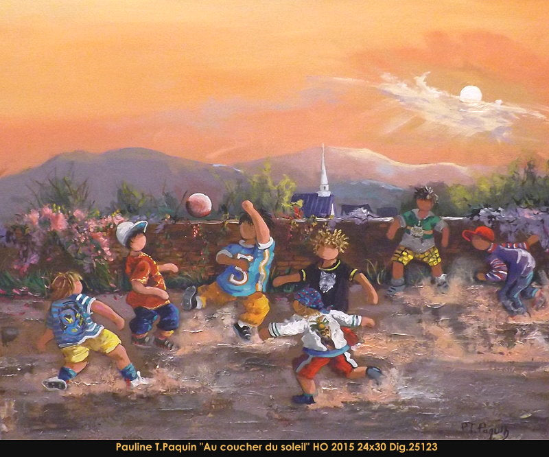 25123 - Pauline Paquin - Au coucher du soleil - 24x30