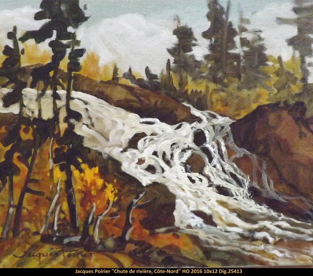 25413 - Jacques Poirier - Chute de rivière, Côte Nord - 10x12