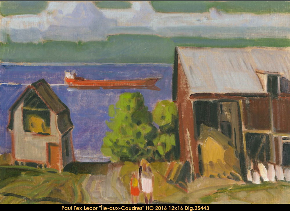 25443 - Paul TEX Lecor - Iles au Coudres (paysage) 12x16