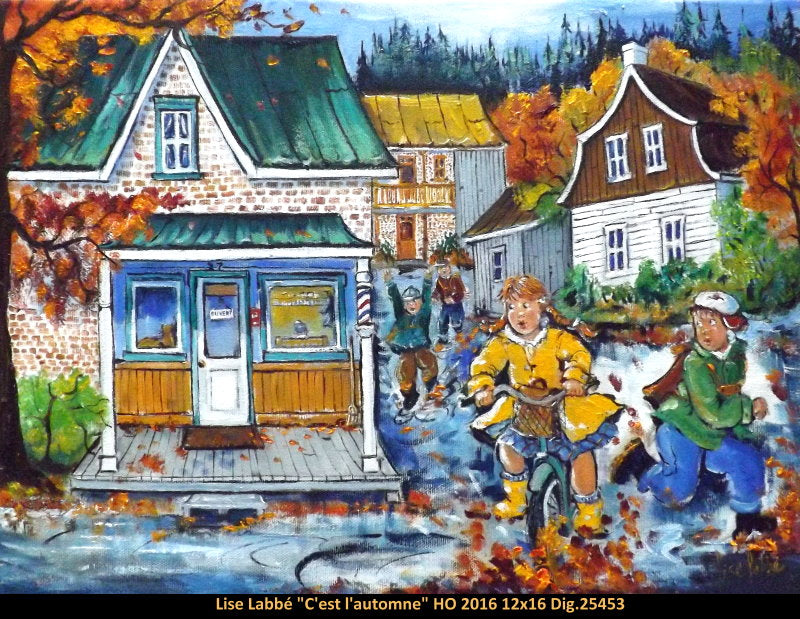 25453 - Lise Labbe - C'est l'automne - It's fall - 12x16