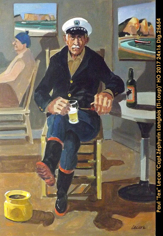 25654 - Paul TEX Lecor - Capt. Zéphyrin Langlois, Ti-Loup (personage) - 24x16