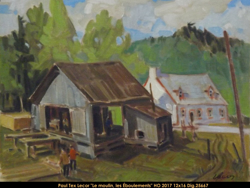 25667 - Paul TEX Lecor - Le moulin, Éboulements - 12x16