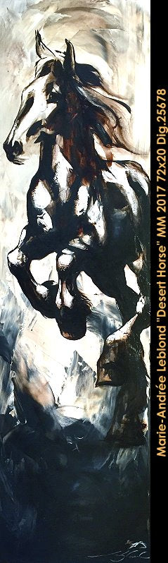 25678 - Marie-Andree Leblond - Desert Horse - 20x72