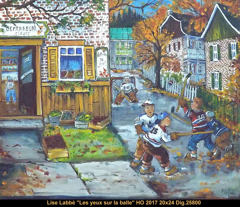 25800 - Lise Labbe - Les yeux sur la balle - 20x24