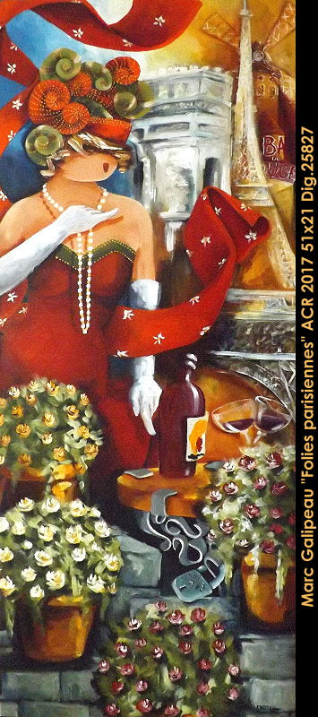 25827 - Marc Galipeau - Folies parisiennes - 21x51