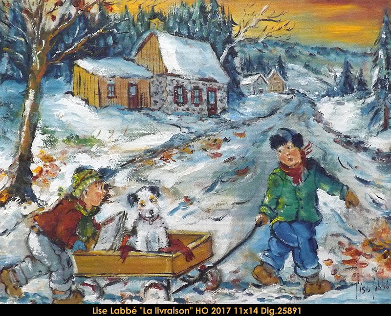 25891 - Lise Labbe - La livraison - Home delivery - 11x14