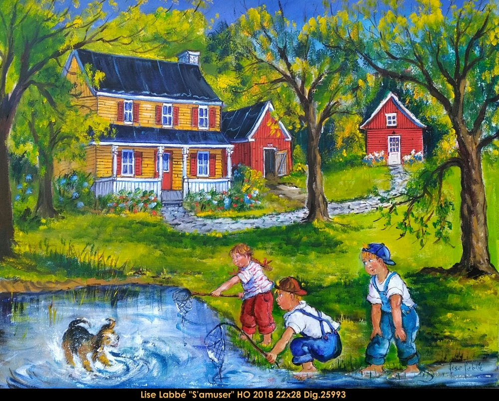 25993 - Lise Labbe - S'amuser - 22x28