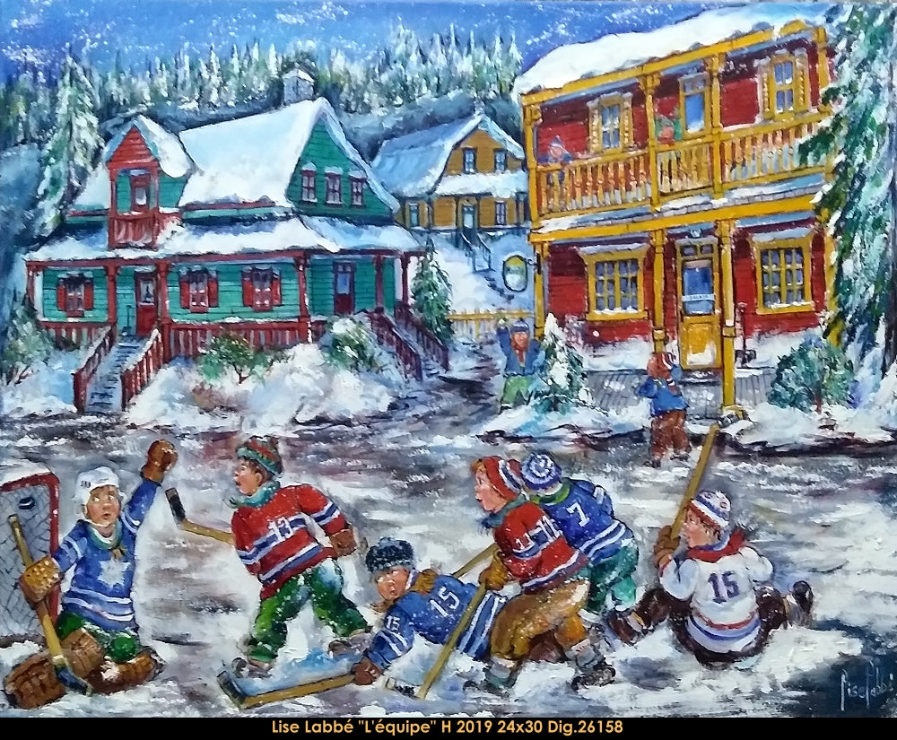 26158 - Lise Labbe - L'équipe - 24x30