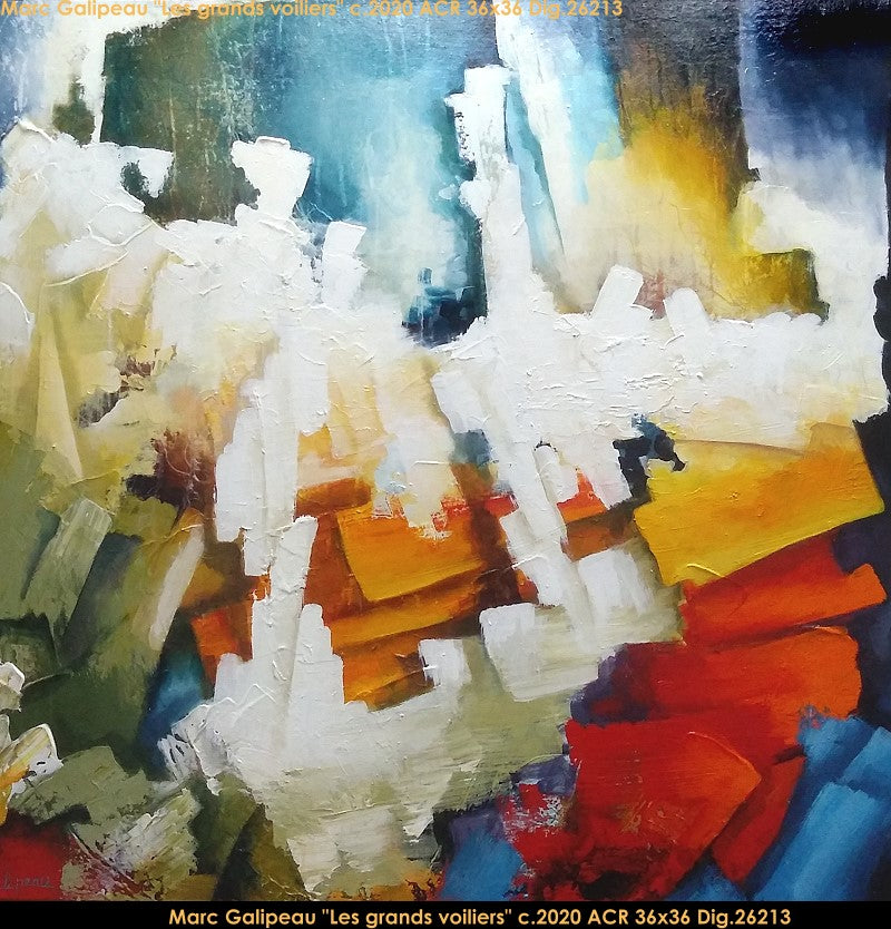 26213 - Marc Galipeau - Les grands voiliers - 36x36