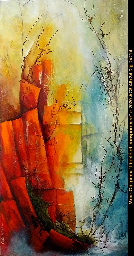26214 - Marc Galipeau - Liberté et transparence - 48x24