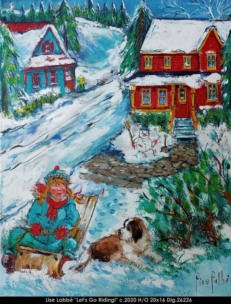 26226 - Lise Labbe - Let's Go Riding! - 20x16