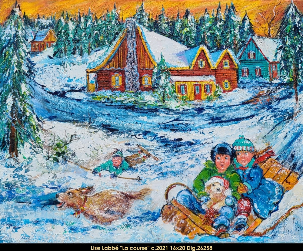 26258 - Lise Labbe - La course - 16x20