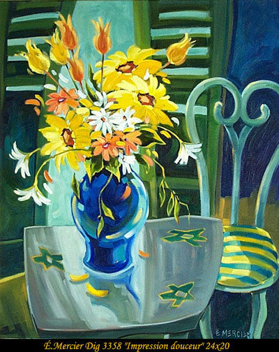 3358 - Elaine Mercier - Impression douceur - 24x20