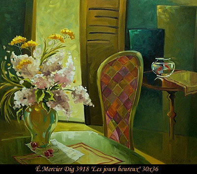 3918 - Elaine Mercier - Les jours heureux - 30x36