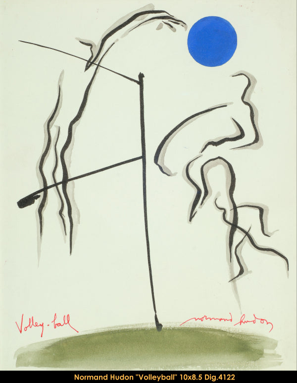 4122 -  SÉRIE OLYMPIQUES 1976 - NORMAND HUDON - DESSIN