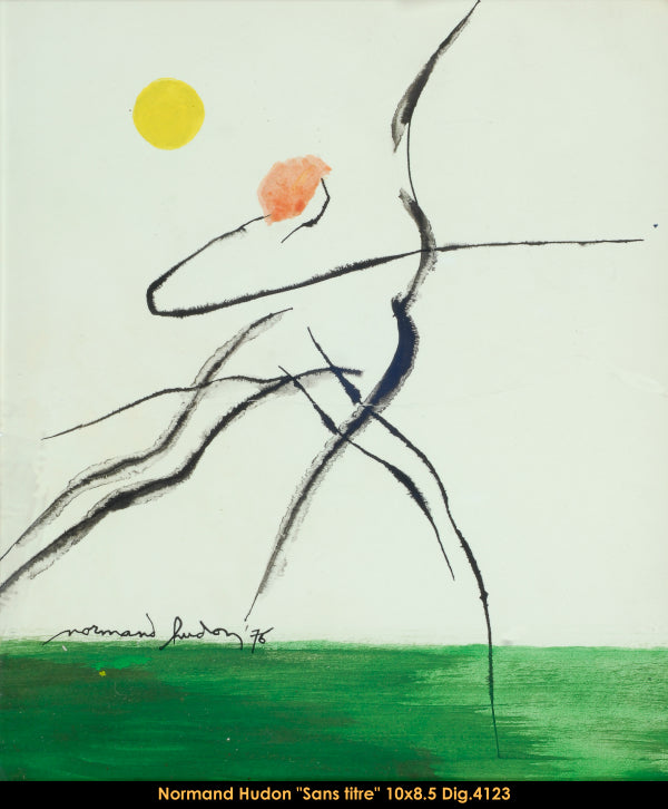 4123 - SÉRIE OLYMPIQUES 1976 - NORMAND HUDON - DESSIN -