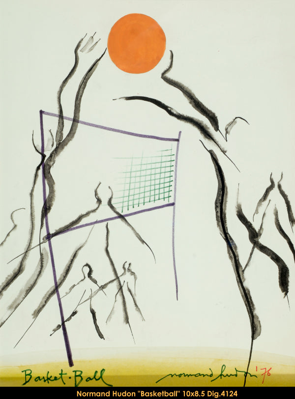 4124 - SÉRIE OLYMPIQUES 1976 - NORMAND HUDON - DESSIN