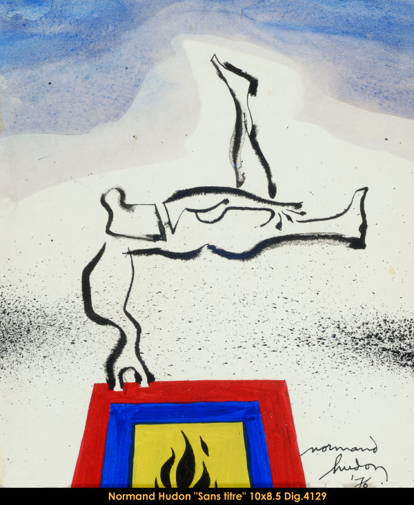 4129 - SÉRIE OLYMPIQUES 1976 - NORMAND HUDON - DESSIN