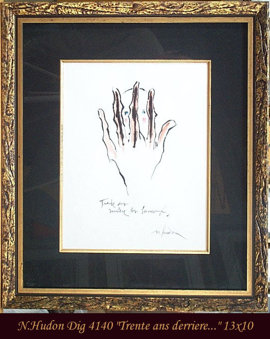 4140 - SÉRIE COMMENTAIRES SOCIAUX - NORMAND HUDON (30 ANS DERRIÈRE LES BARREAUX) -DESSIN -