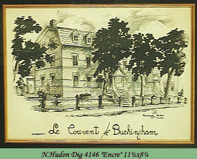 4146 - SUJETS VARIÉS - NORMAND HUDON (LE COUVENT DE BUCKINGHAM) -DESSIN -