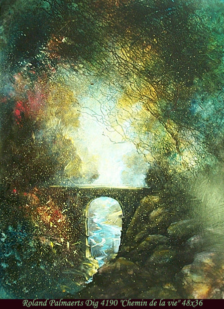 4190 - Roland Palmaerts - Le chemin de la vie - 48x36