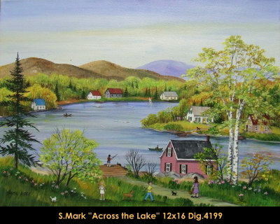 4199 - Sharon Mark - Across the Lake - 12x16