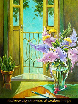 4239 - Elaine Mercier - Mots de tendresse - 30x24