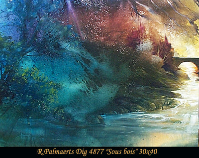 4877 - Roland Palmaerts - Sous-bois - 30x40