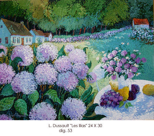 53 - Louise Dussault - Les lilas - 24x30