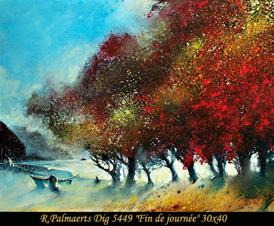 5449 - Rooland Palmaerts - Fin de journée - 30x40