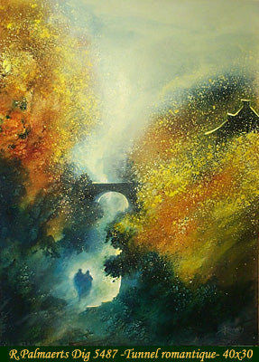 5487 - Roland Palmaerts - Tunnel romantique - 40x30