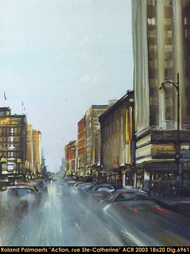 6961 - Roland Palmaerts - Action rue Ste-Catherine - 20x18