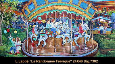 7302 - La randonnée féerique - LISE LABBÉ - 24x48