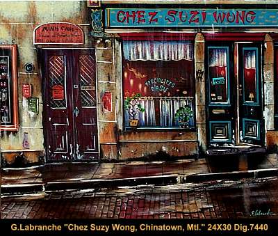 7440 - Gilles Labranche - Chez Suzie Wong / Chinatown - 24x30