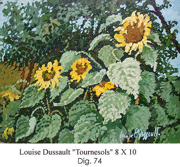 74 - Louise Dussault - Tournesols - 8x10