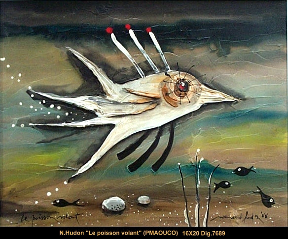 7689 - Poisson volant NORMAND HUDON - 16x20