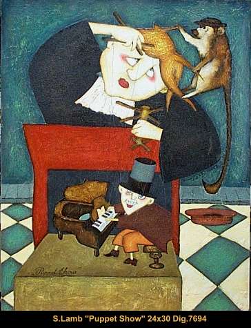 7694 - Steven Lamb - Puppet Show - 30x24