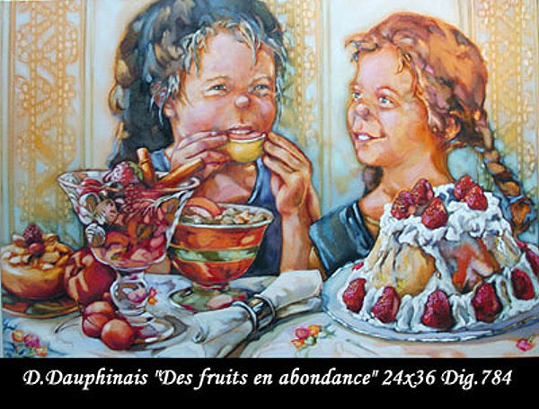 784 - Des fruits en abondance - DANIELLE DAUPHINAIS - 24x36