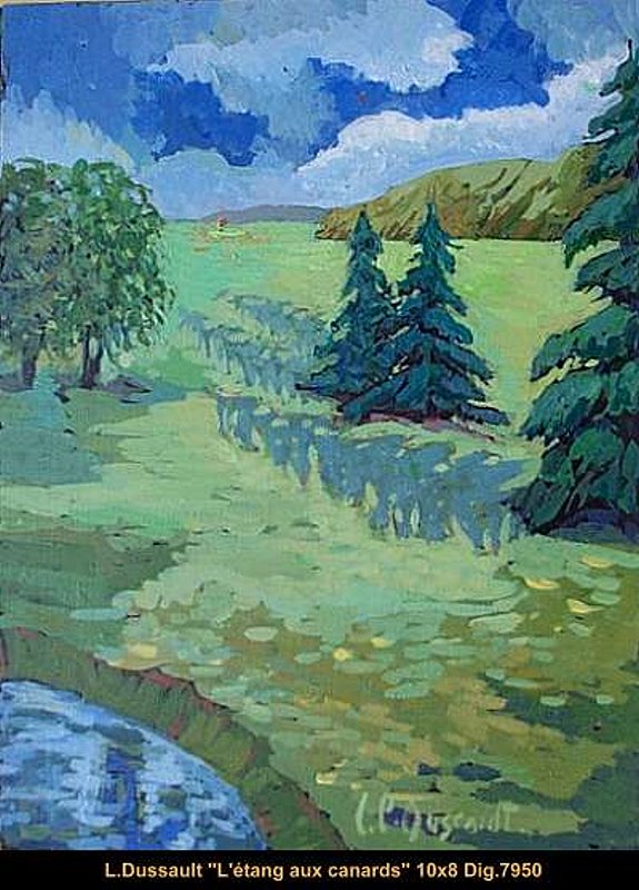 7950 - L'étang aux canards - 10x8