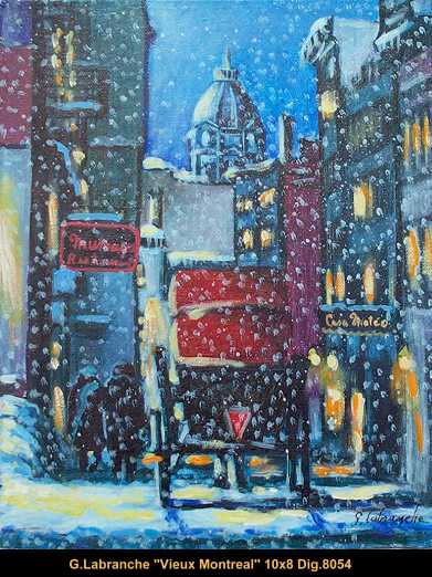 8054 - Gilles Labranche - Vieux Montreal - 10x8
