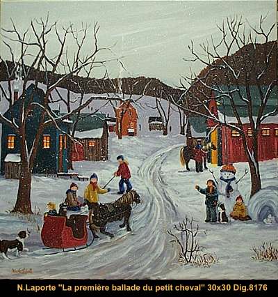 8176 - La première balade du petit cheval - 30x30