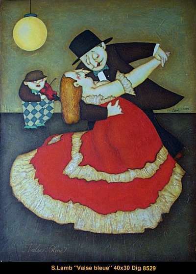 8529 - Steven Lamb - Valse bleue - 40x30