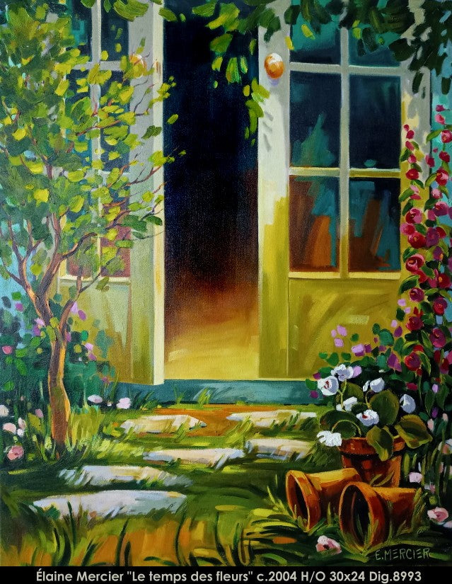 8993 - Elaine Mercier - Les temps des fleurs - 30x24