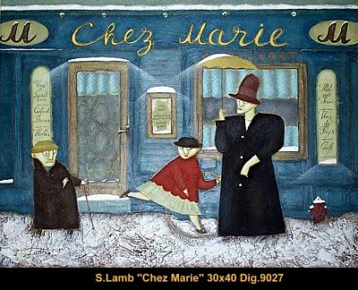 9027 - Steven Lamb - Chez Marie - 30x40