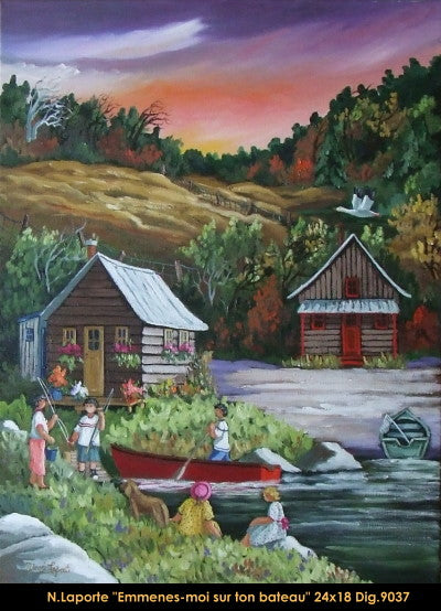 9037 - Emmenes-moi sur ton bateau - 24x18