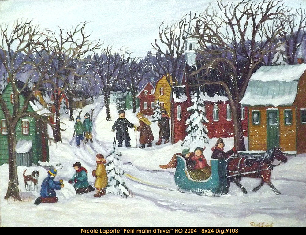 9103 - Petit matin d'hiver - 18x24