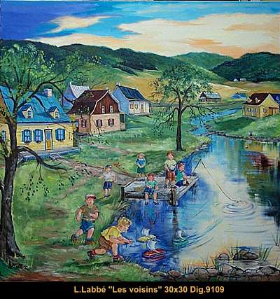 #9109 - Lise Labbe - Les voisins - 30x30