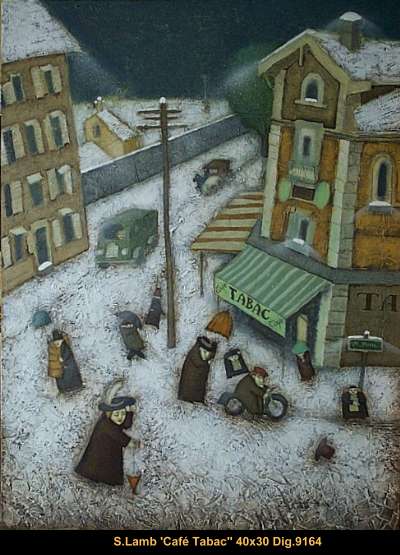 9164 - Steven Lamb - Café Tabac - 40x30
