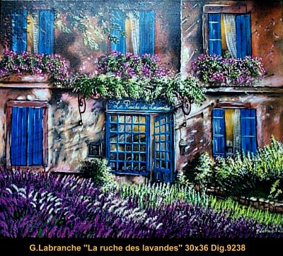 9238 - Gilles Labranche - La ruche des lavandes - 30x36