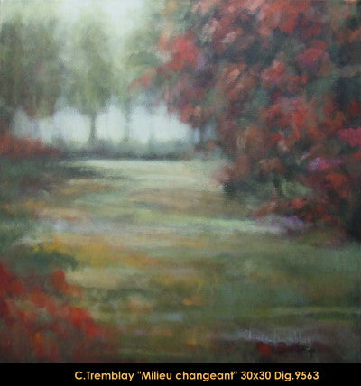 9563 - Claude Tremblay - Milieu changeant - 30x30